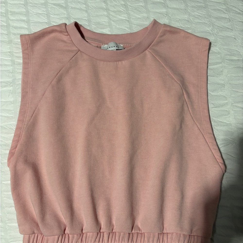 Topshop Blush Pink Muscle Tee